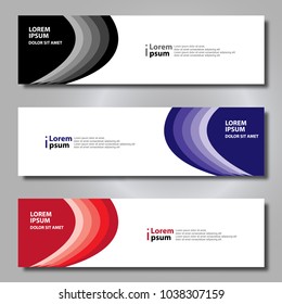 Banner background modern template, abstract design