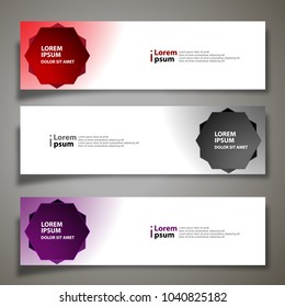 Banner background modern template, abstract design