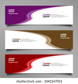 Banner background modern template, abstract design