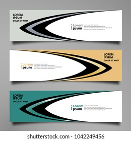 Banner background modern template, abstract design