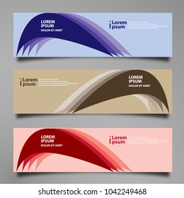 Banner background modern template, abstract design