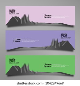 Banner background modern template, abstract design