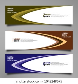 Banner background modern template, abstract design