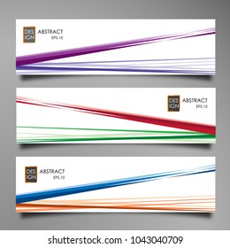 Banner background modern template, abstract design