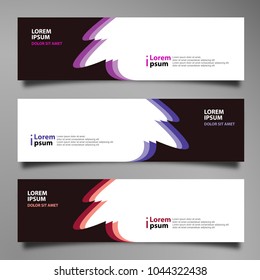 Banner background modern template, abstract design