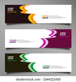 Banner background modern template, abstract design