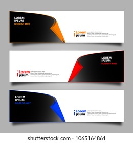 Banner background modern template, abstract design