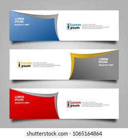 Banner background modern template, abstract design