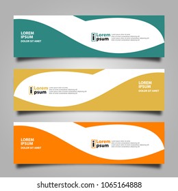 Banner background modern template, abstract design