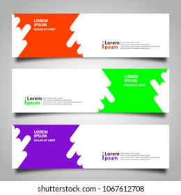 Banner background modern template, abstract design