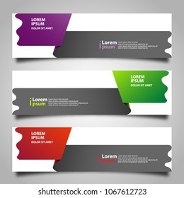 Banner background modern template, abstract design