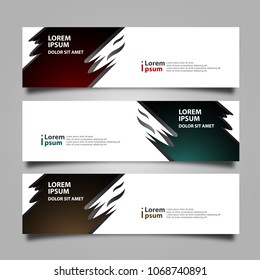 Banner background modern template, abstract design
