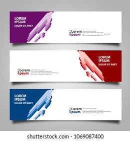Banner background modern template, abstract design