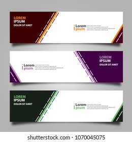 Banner background modern template, abstract design
