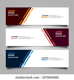 Banner background modern template, abstract design