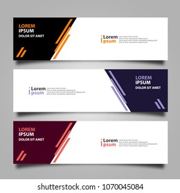 Banner background modern template, abstract design