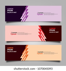 Banner background modern template, abstract design