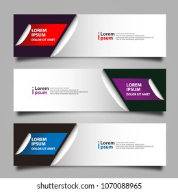 Banner background modern template, abstract design