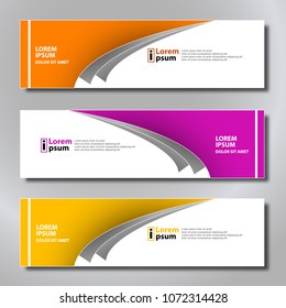 Banner background modern template, abstract design
