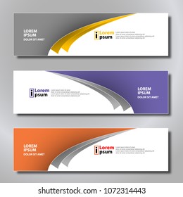 Banner background modern template, abstract design