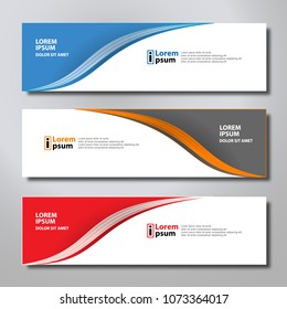 Banner background modern template, abstract design