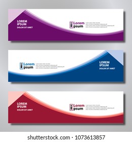 Banner background modern template, abstract design
