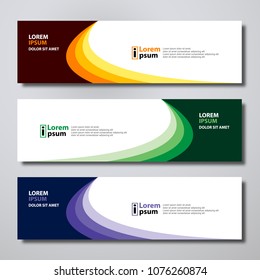 Banner background modern template, abstract design