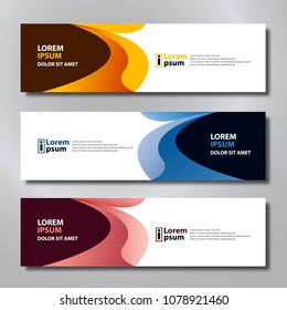 Banner background modern template, abstract design