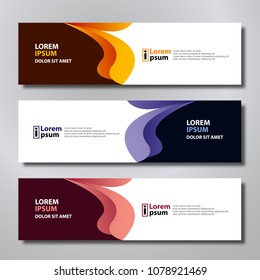 Banner background modern template, abstract design