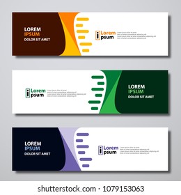 Banner background modern template, abstract design