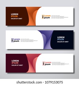 Banner background modern template, abstract design