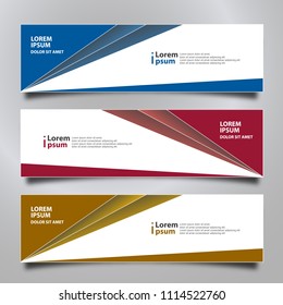 Banner background modern template, abstract design