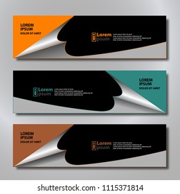 Banner background modern template, abstract design