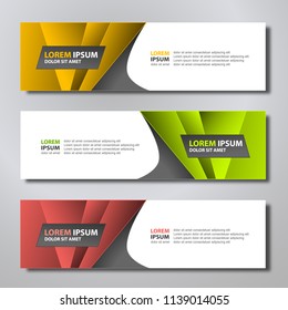 Banner background modern template, abstract design