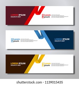 Banner background modern template, abstract design