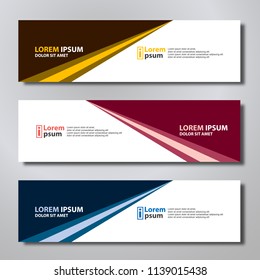 Banner background modern template, abstract design