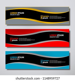 Banner background modern template, abstract design
