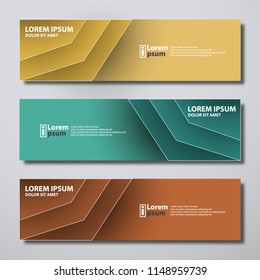 Banner background modern template, abstract design