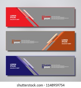 Banner background modern template, abstract design