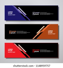 Banner background modern template, abstract design