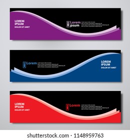 Banner background modern template, abstract design