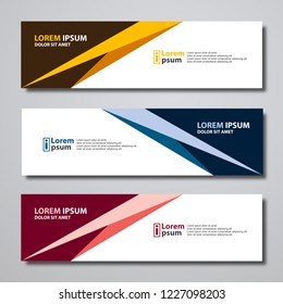 Banner background modern template, abstract design