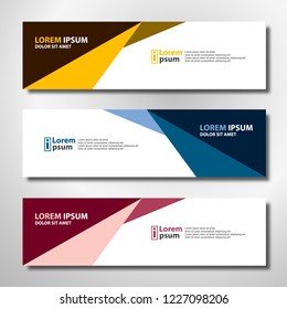 Banner background modern template, abstract design