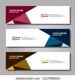 Banner background modern template, abstract design