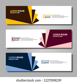 Banner background modern template, abstract design