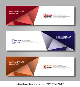 Banner background modern template, abstract design