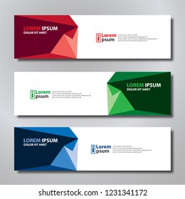 Banner background modern template, abstract design