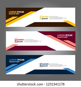 Banner background modern template, abstract design