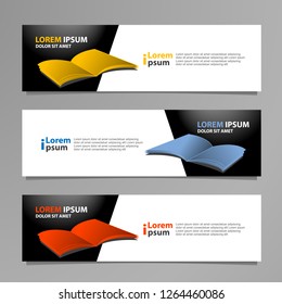 Banner background modern template, abstract design