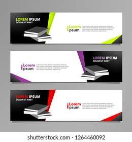 Banner background modern template, abstract design